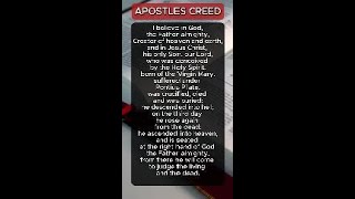 APOSTLES CREED [upl. by Tohcnarf]