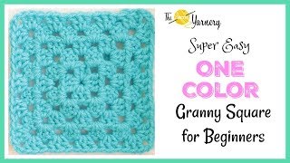 Super Easy Granny Square for Beginners  The Secret Yarnery [upl. by Aliel]