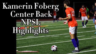 Kamerin Foberg NPSL Highlights [upl. by Japheth]