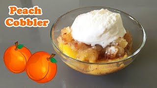 Peach Cobbler  Cheeky Crumbs [upl. by Annoeik]