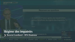 Régime des impatriés  Benoist Lombard sur BFM Business [upl. by Florentia]