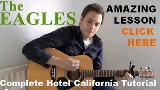 How To Play Hotel California On Guitar  Hotel California Chords  Easy Guitar Lesson [upl. by Spark13]