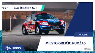 Rally Žemaitija 2021 City Stage [upl. by Adnotal]