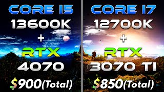 i5 13600K  RTX 4070 vs i7 12700K  RTX 3070 Ti  PC Gameplay Benchmark Tested [upl. by Ohnuj]