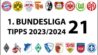 Bundesligatipps 1Liga  21Spieltag  Saison 20232024 [upl. by Tobye]