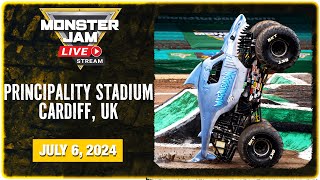 Monster Jam Cardiff UK Full Event  July 6 2024  Monster Jam International [upl. by Ecnerret]