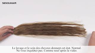 Comment laver vos cheveux avec desrallonges capillaires adhésives [upl. by Jacoby]