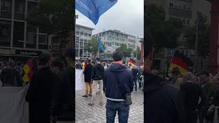 Mahnwache in Mannheim Marktplatz 02062024 mit Gegendemo [upl. by Wertz]