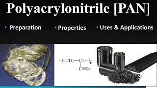 Polyacrylonitrile PAN  Some important Polymers  UG PaathShaala Polyacrylonitrile PAN [upl. by Dickie228]