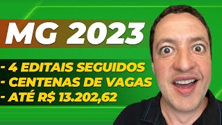 Concursos MG Vem aÃ­ a MELHOR SEQUÃŠNCIA DE EDITAIS de 2023 [upl. by Nosrettap796]