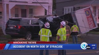 Accident on North Side of Syracuse [upl. by Dearman256]