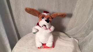 Holiday Cheer Singing quotSilver Bellsquot Dog Figure Product Demo [upl. by Mil]