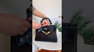 Tutoriel  3 façons de nouer un foulard sur son sac [upl. by Atnwahs574]