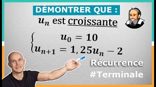 Démontrer par Récurrence quune suite est CROISSANTE ou DÉCROISSANTE  Exercice Corrigé  Terminale [upl. by Bilek]