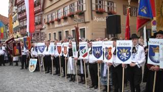 Deutsche Nationalhymne amp Siebenbürgenlied in Dinkelsbühl 2011 [upl. by Mastrianni]