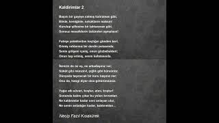 Necip FazılKaldırımlar 2 [upl. by Eyaf]