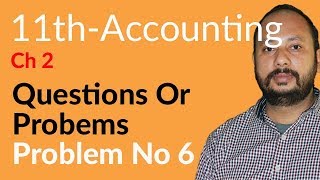 ICom Part 1 Accounting ch 2  Problem no 6 Accounting Equation  Inter part 1 Accounting [upl. by Davie]