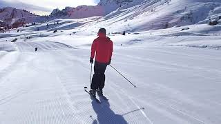 Sella Ronda direction to Marmolada without people powder snow in April [upl. by Eille113]