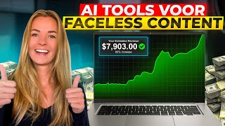 Top 4 AI Tools voor Faceless Content Zonder Jezelf Te Filmen €100 PER DAG [upl. by Adnirb609]