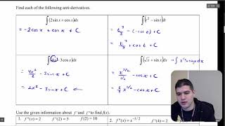 61b Antiderivatives of Trig Functions  AP Calculus [upl. by Jeffers913]