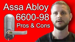 Review Assa Abloy 660098 Biometric Fingerprint Keyless Door Lock [upl. by Ilatan825]