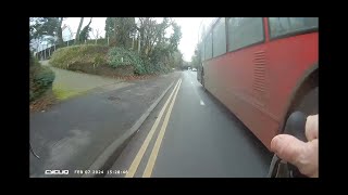 SN10CCV Hedingham bus driver close pass of cyclist Essex Police result Course or Conditional Offer [upl. by Amias]