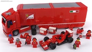 LEGO Speed Champions F14 T amp Scuderia Ferrari Truck review [upl. by Ardeen]