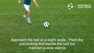 Football Coaching Resource  Technique  Passing  Lofted Long Pass [upl. by Mariko]