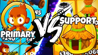 Primary VS Support in BTD 6 Round [upl. by Leorsiy]