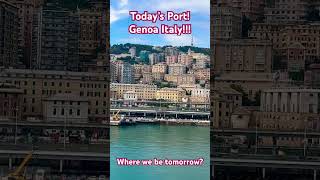 Todays Cruise PortDestination Genoa Italy [upl. by Aryt]