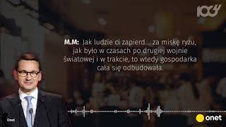 Taśmy Morawieckiego Cztery cytaty które musisz znać  Onet100 [upl. by Iturk189]