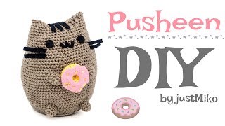 Pusheen the Cat häkeln 🍩 Do it Yourself Amigurumi  Katze by justMiko [upl. by Nettirb440]