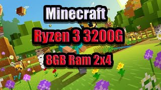 Minecraft Ryzen 3 3200G Vega 8  Sera Que Roda [upl. by Whitebook417]