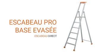 Escabeau pro aluminium base évasée  Escabeau Direct  MATISERE [upl. by Hayikat459]