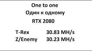 TEST RTX 2080 zealotenemy vs trex X16r quick test [upl. by Alta]