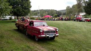 1957 Nash Metropolitan Hook and Ladder Firetruck Ride at Hanford Mills Museum [upl. by Lewiss405]