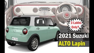 2021 Suzuki Alto Lapin 800  Review  Features  Price  Launch Date [upl. by Ayrad]