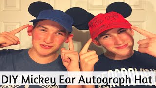 DIY Making Mickey Ears Autograph Hat  Get Signed by All Your Favorite Characters [upl. by Jereld]