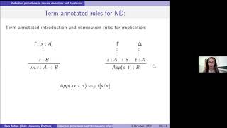 Sara Ayhan – Reduction procedures and the meaning of proofs [upl. by Edaj208]