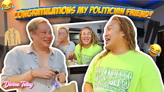 BINIHISAN KO NG PANG OATHTAKING NYA SI ATE NEGI  STYLING MY POLITICIAN FRIEND   DIVINE TETAY [upl. by Dorolice]