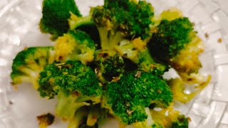 Diet and healthy recipe  roasted butter broccoli delicious food  instant recipe 15mins me taiyar [upl. by Yelra]