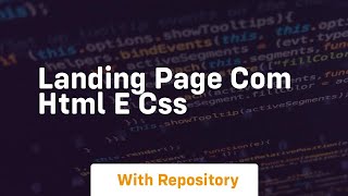 Landing page com html e css [upl. by Tse]