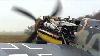 Bf 109 G6 Schwarze 8 Engine Test [upl. by Nashoma58]