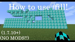 Filling in walls in Minecraft with ONE COMMAND Minecraft 1710 NO MODS [upl. by Avla]