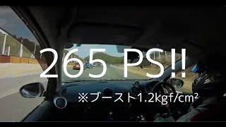 デミオターボ 265PS！ Mazda DEMIO TURBO 【車載動画】 [upl. by Ludba]