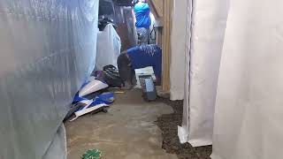 Waterproofing A Super Wet Basement With WaterGuard  Middletown NY [upl. by Ynohta647]