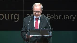 EIB Group Forum  President Werner Hoyers opening speech [upl. by Yehsa]