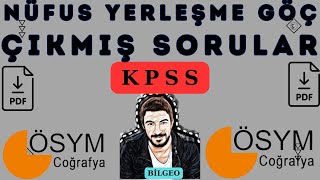 11 KPSS ÇIKMIŞ SORULAR NÜFUS ÜNİTESİ [upl. by Aihtekal239]