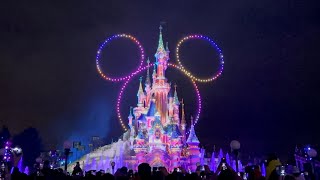 Disney DLight Drone Show Updated Version 2023  Disneyland Paris [upl. by Aehc295]