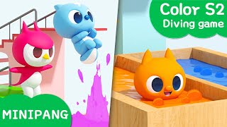 Learn colors with MINIPANG  color S2  Diving game🌊 MINIPANG TV 3D Play [upl. by Oniram]